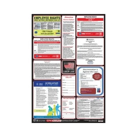 OSHA SAFETY POSTER COMBO STATE, PPG300MT